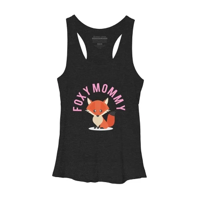 Women's Design By Humans Foxy Mommy By Cypryanus Racerback Tank Top 2 Women's Design By Humans Foxy Mommy By Cypryanus Racerback Tank Top - Image 2