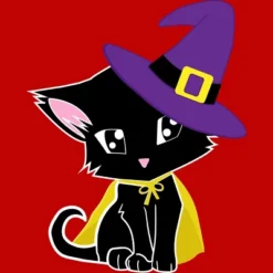 Boy's Design By Humans Halloween Cat By AdrianaOliveira T-Shirt