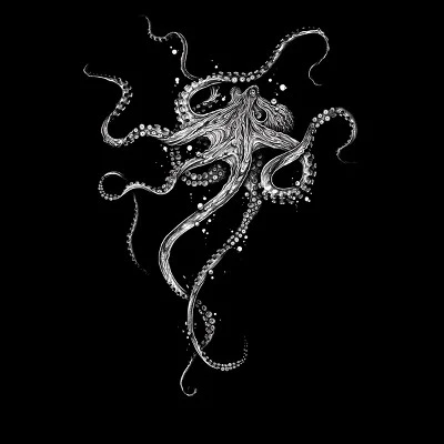 Men's Design By Humans Octopus By TAOJB T-Shirt 1 Men's Design By Humans Octopus By TAOJB T-Shirt