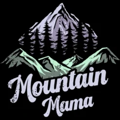 Women's Design By Humans Mountain Mama Camping Adventure Mom By Flowerr Racerback Tank Top