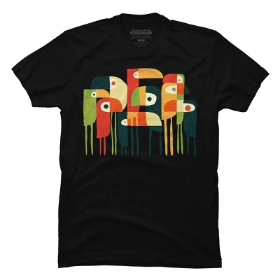 Men's Design By Humans Bird Family By Radiomode T-Shirt 4 Men's Design By Humans Bird Family By Radiomode T-Shirt - Image 4