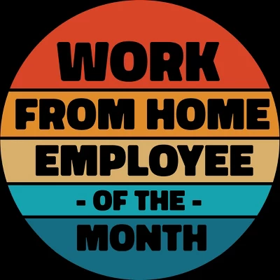 Men's Design By Humans Home Office - Employee Of The Month By RandomDudeArt T-Shirt 1 Men's Design By Humans Home Office - Employee Of The Month By RandomDudeArt T-Shirt