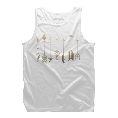 Men's Design By Humans Be Brave Little Arrow (gold) By Staceyroman Tank Top 9 Men's Design By Humans Be Brave Little Arrow (gold) By Staceyroman Tank Top - Image 9