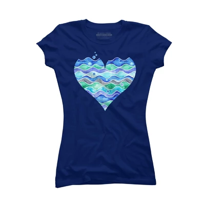 Junior's Design By Humans A Sea Of Love (white) By Timone T-Shirt 7 Junior's Design By Humans A Sea Of Love (white) By Timone T-Shirt - Image 7