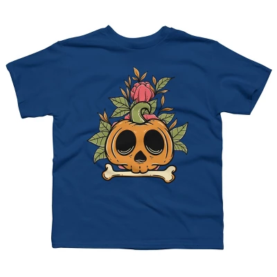 Boy's Design By Humans Halloween With Rose Illustration By Rukurustudio T-Shirt 6 Boy's Design By Humans Halloween With Rose Illustration By Rukurustudio T-Shirt - Image 6