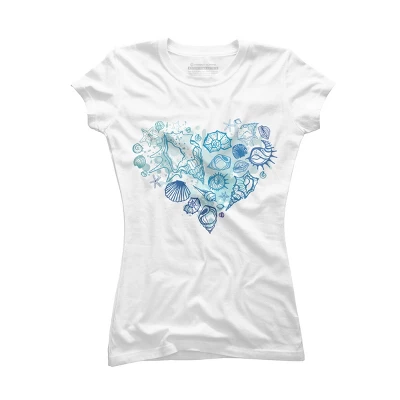 Junior's Design By Humans Sea. Heart Of The Shells. By Katyau T-Shirt 6 Junior's Design By Humans Sea. Heart Of The Shells. By Katyau T-Shirt - Image 6