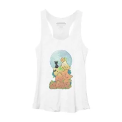 Women's Design By Humans Cat Pumpkin Pile By AwkwardDragon Racerback Tank Top -Design By Humans GUEST c7552bf2 a844 4705 8017 1874d7999d22