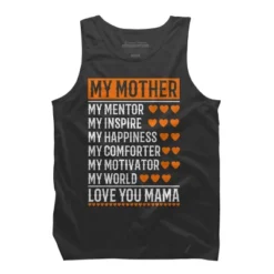 Men's Design By Humans Best Mother Description Hearts By OlaFami Tank Top -Design By Humans GUEST c787c9ca 50db 400f a967 4e1cb2904d6e