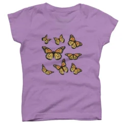 Girl's Design By Humans Monarch Butterfly By AnnArtshock T-Shirt -Design By Humans GUEST c7ca0be2 0fcd 4352 bb1c 7f9de217bd59