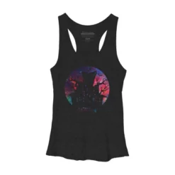 Women's Design By Humans Halloween Home By Durungkapok Racerback Tank Top -Design By Humans GUEST c7fa159c 4d42 4b68 8da8 a3f03d2e7493
