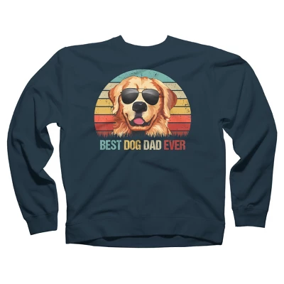 Unisex Design By Humans Best Dog Dad Ever Golden Retriever By LuckyCharm99 Sweatshirt 3 Unisex Design By Humans Best Dog Dad Ever Golden Retriever By LuckyCharm99 Sweatshirt - Image 3