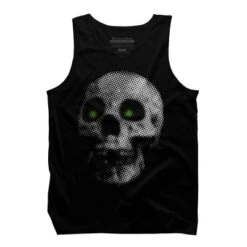 Men's Design By Humans Giant Halloween Skull By Robotface Tank Top -Design By Humans GUEST c96571fc 75e4 4620 adfc 29622c8cdad2
