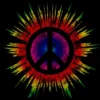 Men's Design By Humans Tie Dye Peace Sign By Mel00 Tank Top
