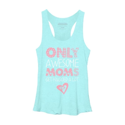 Women's Design By Humans Only Awesome Moms Get Hugged A Lot By Growngratitude Racerback Tank Top 3 Women's Design By Humans Only Awesome Moms Get Hugged A Lot By Growngratitude Racerback Tank Top - Image 3