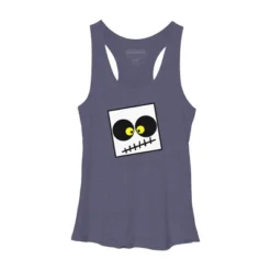 Women's Design By Humans Square Skull By LonaMisa Racerback Tank Top -Design By Humans GUEST cc420d3c 2da8 49ec 8116 0f68d640f46e