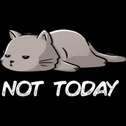 Men's Design By Humans Not Today Cat By EduEly Tank Top