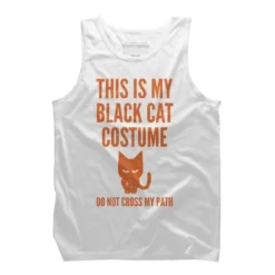 Men's Design By Humans Halloween Introvert Black Cat Costume By Commykaze Tank Top -Design By Humans GUEST cd0a9178 17e0 42ae b248 2f3bcaf0aa66