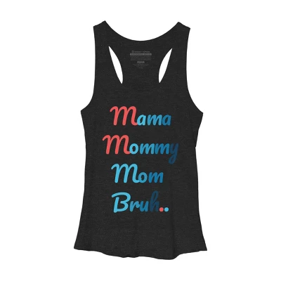 Women's Design By Humans Mother's Day Mama Mommy Mom Bruh By Prsfashion Racerback Tank Top 2 Women's Design By Humans Mother's Day Mama Mommy Mom Bruh By Prsfashion Racerback Tank Top - Image 2