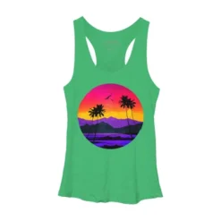 Women's Design By Humans The Color Of Paradise By Clingcling Racerback Tank Top -Design By Humans GUEST ce3292c1 464a 4e44 8729 d6db3851233d