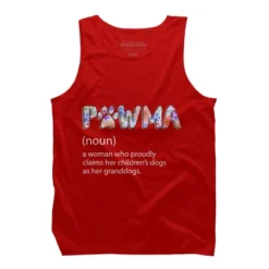 Men's Design By Humans Grandmother Loves Grandogs Pawma By Littlesenh1 Tank Top -Design By Humans GUEST d0af91f0 adc8 44d4 8226 c6863742a31f