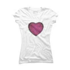 Junior's Design By Humans Heart Maze By Alnavasord T-Shirt -Design By Humans GUEST d0be6850 c4a0 4a0b 95f9 5f1fef1d502e