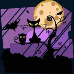 Boy's Design By Humans Night Halloween Moon By ChadiElHanchi T-Shirt