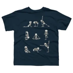 Boy's Design By Humans Skeleton Yoga By Huebucket T-Shirt -Design By Humans GUEST d1f21f9e e2dc 430a a72f 5ced51613b82