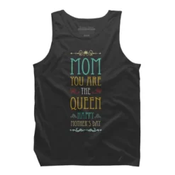 Men's Design By Humans Mother's Day Mom Queen By Tmsarts Tank Top -Design By Humans GUEST d32d9ec8 6f5f 4616 9bbe 3e6664750359