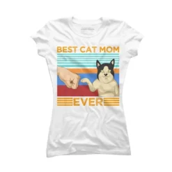 Junior's Design By Humans Best Cat Mom Ever Retro Stripes By Shirtpublic T-Shirt 9 Junior's Design By Humans Best Cat Mom Ever Retro Stripes By Shirtpublic T-Shirt -Design By Humans GUEST d33b678e d0e5 41b7 b0de ad73cf67bc43
