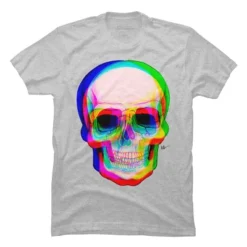 Men's Design By Humans 3D Skull By AdrianFilmore T-Shirt -Design By Humans GUEST d422d5e1 5014 4118 9778 94733baec374