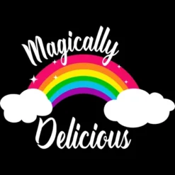 Men's Design By Humans Magically Delicious Rainbow Clouds By TheRandom Tank Top