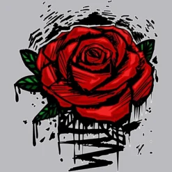 Men's Design By Humans Rugged Rose By Adamzworld Tank Top