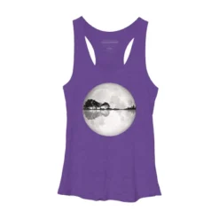 Women's Design By Humans Moonlight Nature Guitar II By Maryedenoa Racerback Tank Top -Design By Humans GUEST d6276487 9bd5 4f27 a3e0 f8dd04511d6a