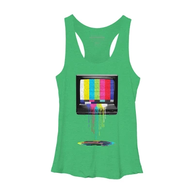 Women's Design By Humans Retro TV By Clingcling Racerback Tank Top 9 Women's Design By Humans Retro TV By Clingcling Racerback Tank Top - Image 9