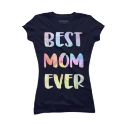 Junior's Design By Humans Best Mom Ever Rainbow Bubble Text By MiuMiuShop T-Shirt -Design By Humans GUEST d70b6ab7 4866 4150 9360 247e4b258ab7