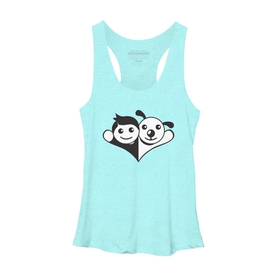 Women's Design By Humans Doggy Friend By Graphicganga Racerback Tank Top 5 Women's Design By Humans Doggy Friend By Graphicganga Racerback Tank Top - Image 5