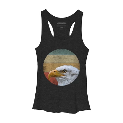 Women's Design By Humans Vintage Eagle Watching By Punsalan Racerback Tank Top 2 Women's Design By Humans Vintage Eagle Watching By Punsalan Racerback Tank Top - Image 2