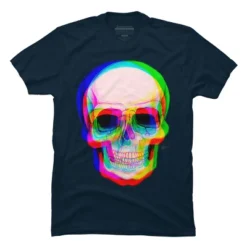 Men's Design By Humans 3D Skull By AdrianFilmore T-Shirt -Design By Humans GUEST da580121 9810 4390 ba26 294d3615ff25