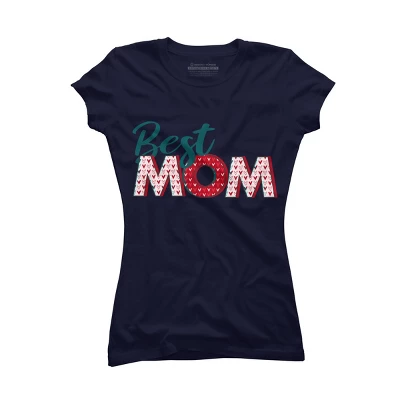 Junior's Design By Humans Best Mom Heart Pattern By Semir T-Shirt 4 Junior's Design By Humans Best Mom Heart Pattern By Semir T-Shirt - Image 4