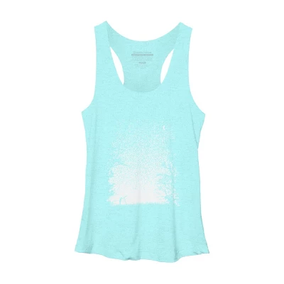 Women's Design By Humans Pixel Space By Daletheskater Racerback Tank Top 5 Women's Design By Humans Pixel Space By Daletheskater Racerback Tank Top - Image 5