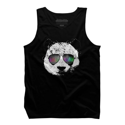 Men's Design By Humans Old School Panda By Clingcling Tank Top 4 Men's Design By Humans Old School Panda By Clingcling Tank Top - Image 4