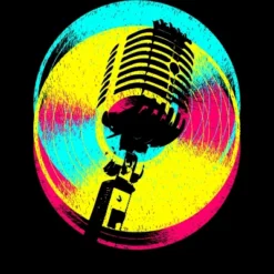 Women's Design By Humans Colors And Records By Clingcling Racerback Tank Top