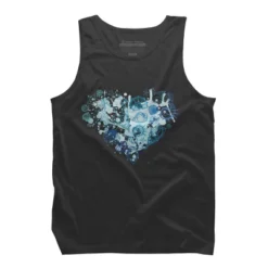 Men's Design By Humans Sea. Heart Of The Shells. By Katyau Tank Top -Design By Humans GUEST de0f4cd4 25d4 4dc0 ae53 59d00c6d2967