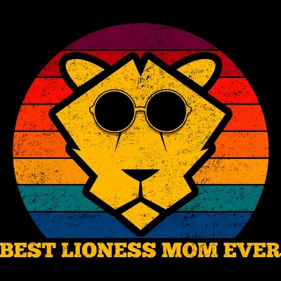 Men's Design By Humans Best Lioness Mom Ever Retro Stripes By Yernar Tank Top 1 Men's Design By Humans Best Lioness Mom Ever Retro Stripes By Yernar Tank Top