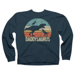 Unisex Design By Humans Retro Daddy Dinosaur Daddysaurus Roar By Nathanhoang Sweatshirt -Design By Humans GUEST e03df4d9 a7c9 44f6 a815 14d80c4235d8