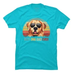 Men's Design By Humans Best Dog Dad Ever Golden Retriever By LuckyCharm99 T-Shirt -Design By Humans GUEST e0618f19 2aa9 4808 9e8f 4b55cd767275