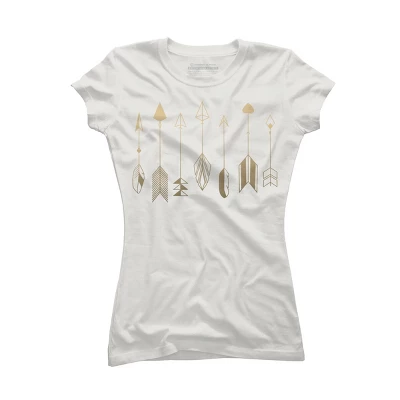 Junior's Design By Humans Be Brave Little Arrow (gold) By Staceyroman T-Shirt 11 Junior's Design By Humans Be Brave Little Arrow (gold) By Staceyroman T-Shirt - Image 11