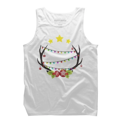 Men's Design By Humans Christmas Deer By Reivchan Tank Top 6 Men's Design By Humans Christmas Deer By Reivchan Tank Top - Image 6