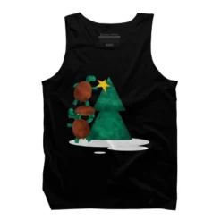 Men's Design By Humans Christmas Tree Turtle By Moredesignsplease Tank Top -Design By Humans GUEST e1a127e2 047f 497d a4e6 3cf6610f44c6