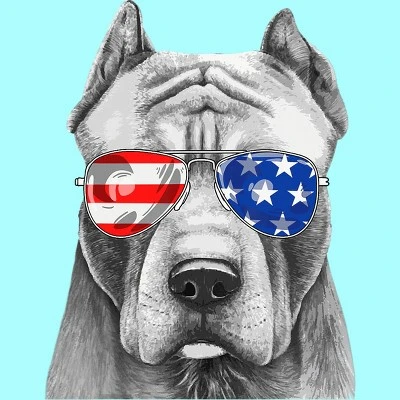 Women's Design By Humans American Pitbull With Sunglasses By Racerback Tank Top 1 Women's Design By Humans American Pitbull With Sunglasses By Racerback Tank Top